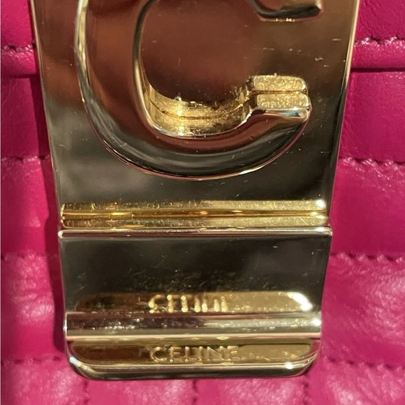 Celine C Calfskin Quilted Medium Bag In Pink. Gently Used. - Picture 7 of 15